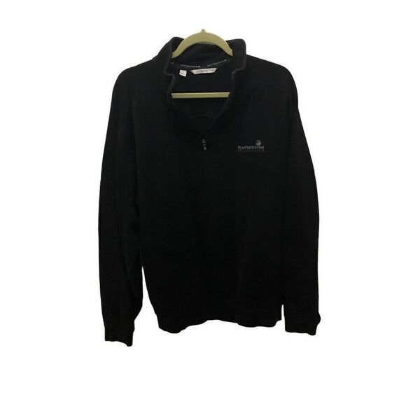Cutter & Buck Size Large (L) Black 1/4 Zip Plantation Bay Golf & Country Club Pu - Picture 1 of 6